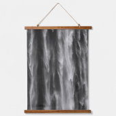 Majestic waterfall Boka, Slowenien Wandteppich Mit Holzrahmen (Vorderseite)