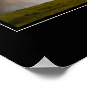 Majestic Waterfall Travel Inspiration Poster (Ecke)