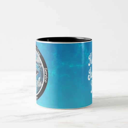 Majestic WhaleCustom Erholung Meilenstein Geschenk Zweifarbige Tasse (Mittel)