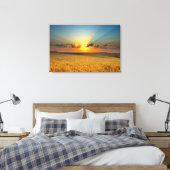 Majestic Wheat fields View Leinwanddruck (Insitu (Schlafzimmer))