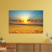 Majestic Wheat fields View Leinwanddruck (Insitu (Wohnzimmer))