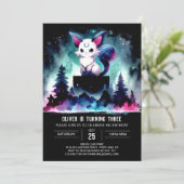 Majestic Whimsical Cat Einladung (Stehend Vorderseite)