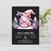 Majestic Whimsical Wizard Geburtstag Einladung (Stehend Vorderseite)