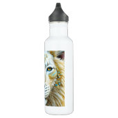 Majestic White and Gold Lion Edelstahlflasche (Rechts)
