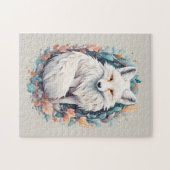 Majestic White Fox Puzzle (Horizontal)