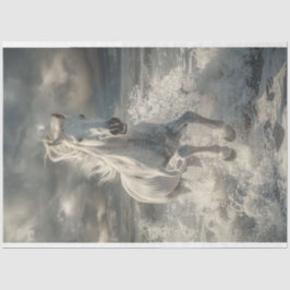 Majestic White Horse Decoupage Seidenpapier