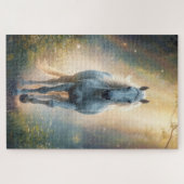 Majestic White Horse Jigsaw Puzzle (Horizontal)
