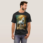 "Majestic White Horse T - Shirt Design" (Vorne ganz)