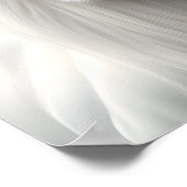 Majestic White Lion Art Poster (Ecke)