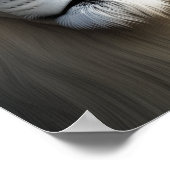 Majestic White Lion Art Poster (Ecke)