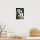 Majestic White Lion Art Poster (Küche)