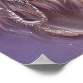 Majestic White Lion Fantasy Art Poster (Ecke)