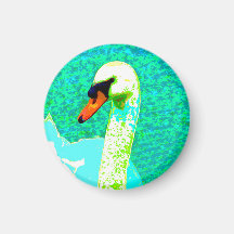 Majestic White Swan Head /