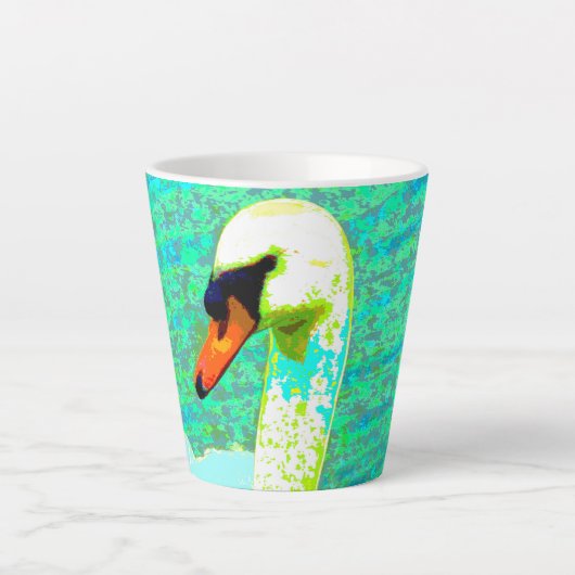 Majestic White Swan Head Milchtasse (Vorderseite)