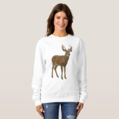 MAJESTIC WHITE-TAILED DEER. SAMER BRASIL SWEATSHIRT (Vorne ganz)