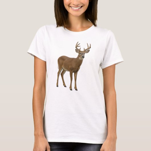 MAJESTIC WHITE-TAILED DEER. SAMER BRASIL T-Shirt (Vorderseite)