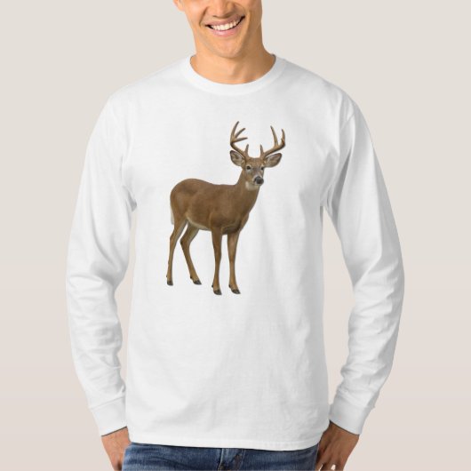 MAJESTIC WHITE-TAILED DEER. SAMER BRASIL T-Shirt (Vorderseite)
