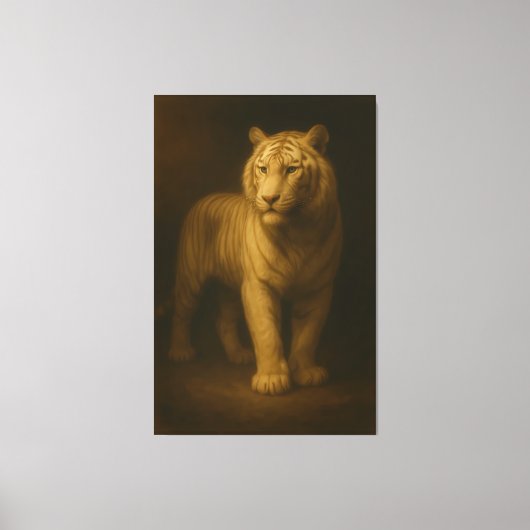 Majestic White Tiger – Fine Art Canvas Leinwanddruck (Vorderseite)
