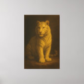 Majestic White Tiger – Fine Art Canvas Print Leinwanddruck (Vorderseite)