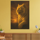 Majestic White Tiger – Fine Art Leinwanddruck (Insitu (Wohnzimmer))