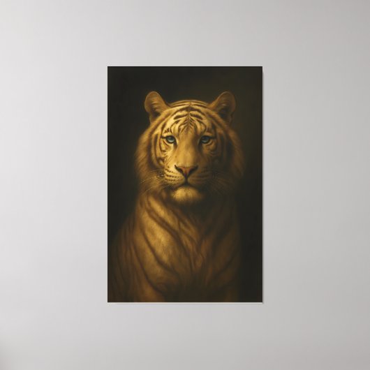 Majestic White Tiger – Fine Art Premium Canvas Leinwanddruck (Vorderseite)