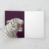 Majestic White Tiger – Greeting Card Karte (Innenseite)