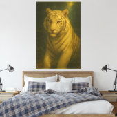  Majestic White Tiger Portrait • Fine Art Animal P Leinwanddruck (Insitu (Schlafzimmer))