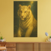  Majestic White Tiger Portrait • Fine Art Animal P Leinwanddruck (Insitu (Wohnzimmer))