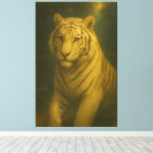 Majestic White Tiger Portrait • Fine Art Animal P Leinwanddruck (Insitu (Holzboden))