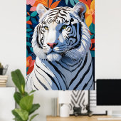 Majestic White Tiger Poster (Heimbüro)
