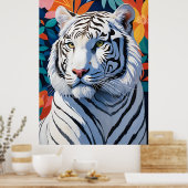 Majestic White Tiger Poster (Küche)