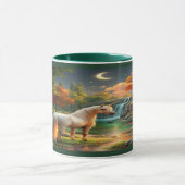 Majestic White Unicorn Enchanted Forest Mug Tasse (Zentrum)