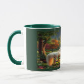 Majestic White Unicorn Enchanted Forest Mug Tasse (Links)