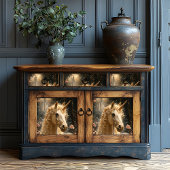 Majestic White Unicorn Winter Fantasy Snowy Forest Seidenpapier