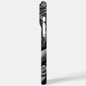 Majestic White Wolf Gazan Moonlit Reflektion Case-Mate iPhone Hülle (Rückseite / Links)