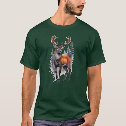 Majestic Whitetail Deer Buck T-Shirt (Vorderseite)