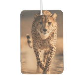 Majestic Wild Cheetah Running Photo Autolufterfrischer (Vorderseite)