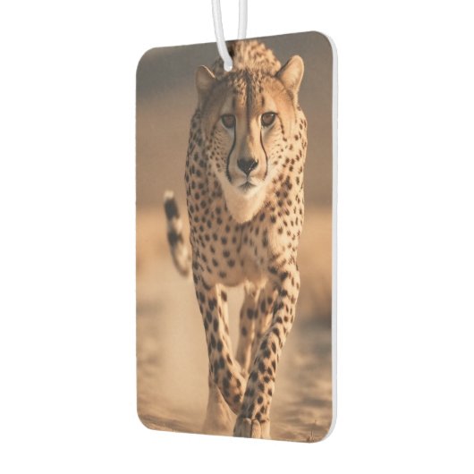 Majestic Wild Cheetah Running Photo Autolufterfrischer (Links)