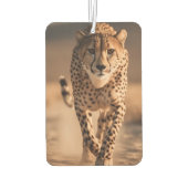 Majestic Wild Cheetah Running Photo Autolufterfrischer (Rückseite)