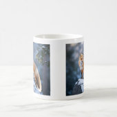 Majestic Winter Fox Fotografie Kaffeetasse (Mittel)