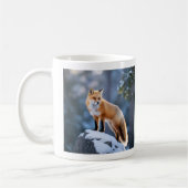 Majestic Winter Fox Fotografie Kaffeetasse (Links)