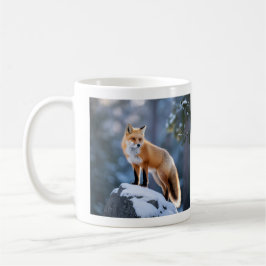 Majestic Winter Fox Fotografie Kaffeetasse
