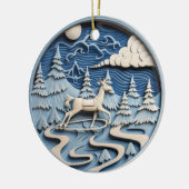 Majestic Winter Rentier Ornament (Links)