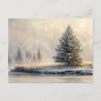 Majestic Winterlandschaft Landschaftlich Postkarte