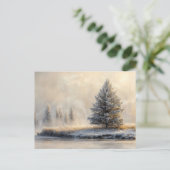 Majestic Winterlandschaft Landschaftlich Postkarte (Stehend Vorderseite)