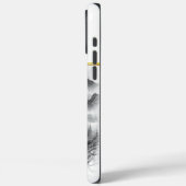 Majestic Wolf blickt über die Mondlandschaft Case-Mate iPhone Hülle (Rückseite / Links)