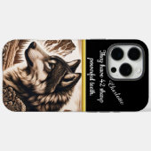 Majestic Wolf blickt über ruhige Berglandschaft Case-Mate iPhone Hülle (Rückseite (Horizontal))
