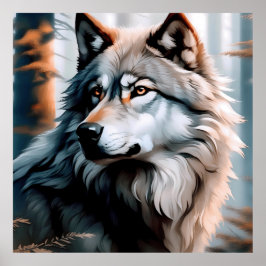 Majestic Wolf: Der Geist der Wildnis Poster