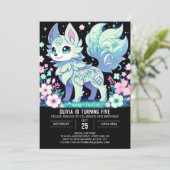 Majestic Wolf Digital Geburtstag Einladung (Stehend Vorderseite)