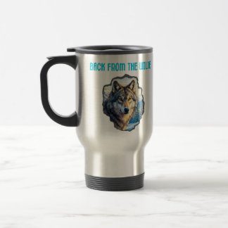 Majestic Wolf Double Exposure Wilderness Mugs Reisebecher